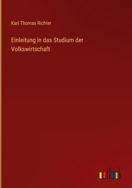 Produktbild: Einleitung in das Studium der Volkswirtschaft