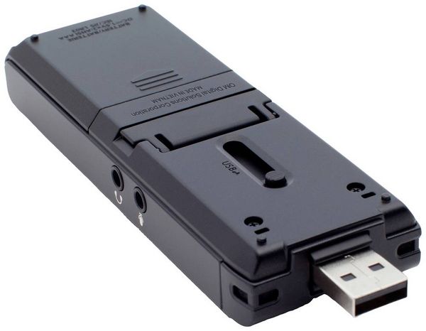 Produktbild: OM System WS-883 Digitales Diktierger&auml;t Aufzeichnungsdauer (max.) 2080 h Schwarz