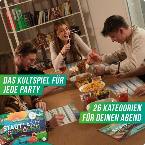 Denkriesen - Stadt Land Vollpfosten® - Kreuzfahrt Edition - "schiff Ahoi!" - A4