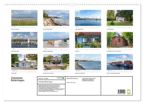 Produktbild: Ostseebad Boltenhagen (Wandkalender 2026 DIN A2 quer), CALVENDO Monatskalender