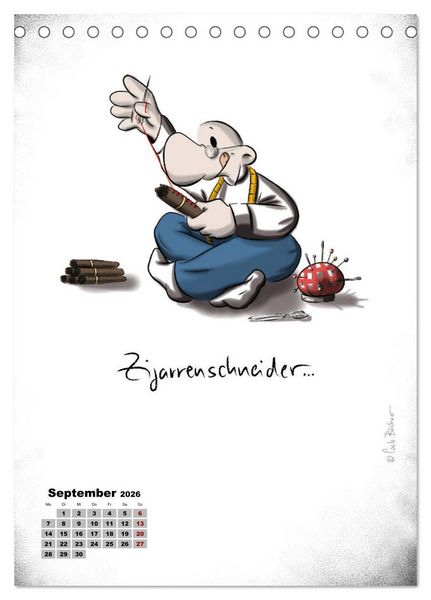 Produktbild: Carlo B&uuml;chner ALLE JAHRE BILDER! (Tischkalender 2026 DIN A5 hoch), CALVENDO Monatskalender