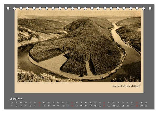 Produktbild: Saarland - vunn domols (frieher), Landkreis Merzig-Wadern (Tischkalender 2026 DIN A5 quer), CALVENDO Monatskalender