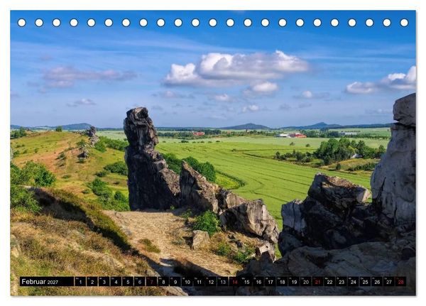 Produktbild: Die Teufelsmauer - Bizarre Felsformationen im Harz (Tischkalender 2027 DIN A5 quer), CALVENDO Monatskalender