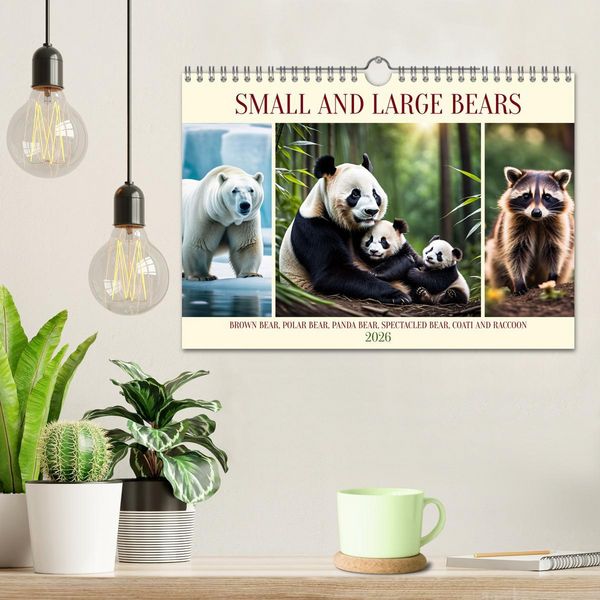 Produktbild: Small and large bears (Wall Calendar 2026 DIN A4 landscape), CALVENDO 12 Month Wall Calendar