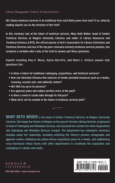 Produktbild: Rethinking Library Technical Services