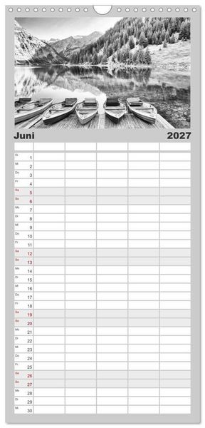 Produktbild: Familienplaner 2027 - Traumhafte Allg&auml;uer Alpen mit 5 Spalten (Wandkalender, 21 x 45 cm) CALVENDO