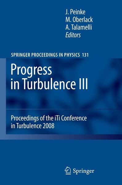 Produktbild: Progress in Turbulence III