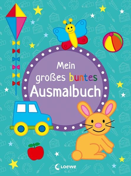 Mein großes buntes Ausmalbuch (Hase), Taschenbuch von , Loewe, 9783743211025