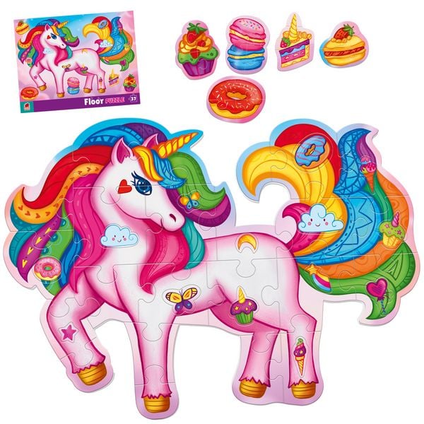 Produktbild: Puzzle Roter K&auml;fer Bodenpuzzle Ein magisches Einhorn RK7010-03