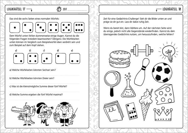 Produktbild: Der große Logiktest für Kinder - Stell dein Hirn auf die Probe!