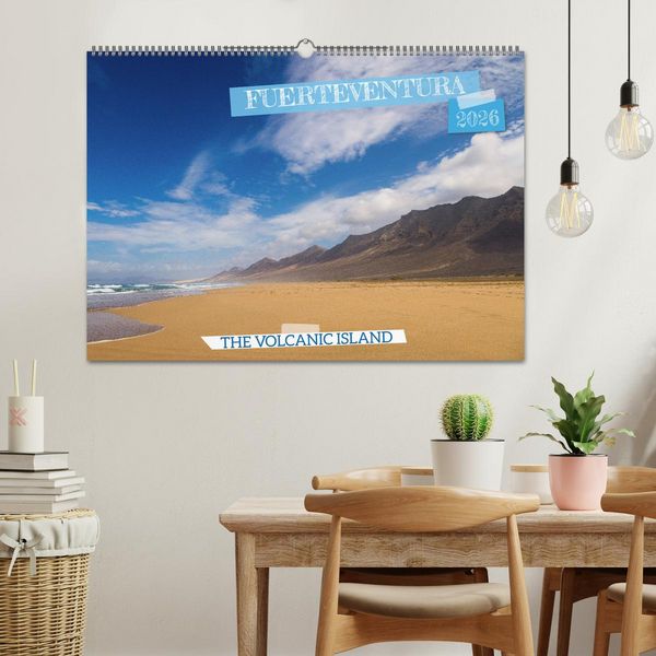 Produktbild: Fuerteventrua The volcanic island (Wall Calendar 2026 DIN A2 landscape), CALVENDO 12 Month Wall Calendar