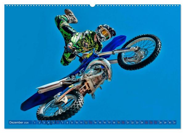 Produktbild: Motocross - mit vollem Risiko (Wandkalender 2026 DIN A2 quer), CALVENDO Monatskalender