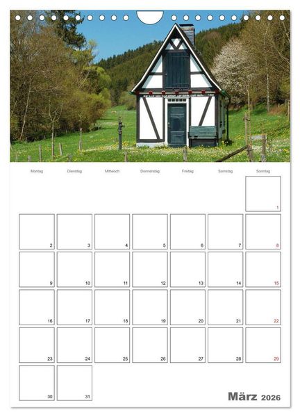 Produktbild: Das Siegerland (Wandkalender 2026 DIN A4 hoch), CALVENDO Monatskalender
