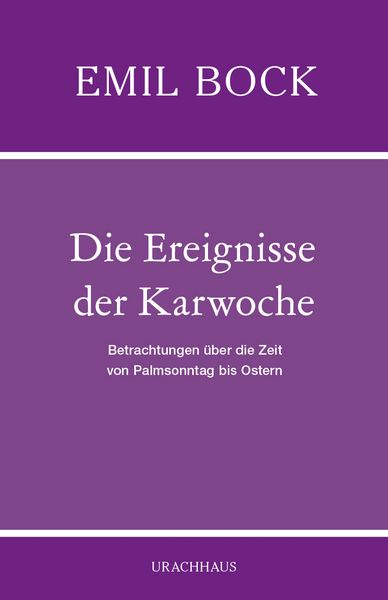 Produktbild: Die Ereignisse der Karwoche