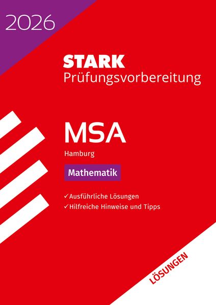 Produktbild: STARK Lösungen zu Mathematik - MSA 2026 Hamburg - Prüfungsvorbereitung