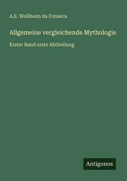 Produktbild: Allgemeine vergleichende Mythologie