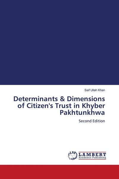 Produktbild: Determinants & Dimensions of Citizen's Trust in Khyber Pakhtunkhwa