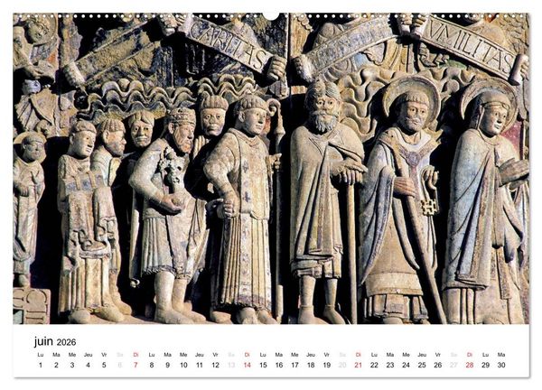 Produktbild: Abbatiale de Conques (Calendrier mural 2026 DIN A2 vertical) calendrier de bureau