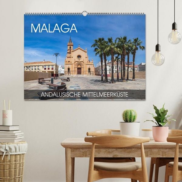 Produktbild: Malaga - andalusische Mittelmeerk&uuml;ste (Wandkalender 2026 DIN A2 quer), CALVENDO Monatskalender