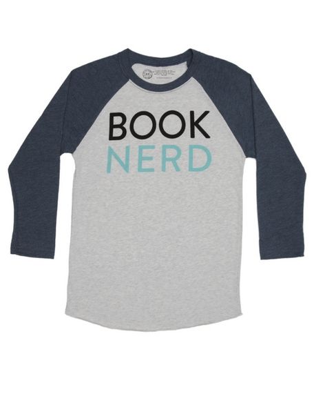 Produktbild: Book Nerd Unisex 3/4 Sleeve Raglan Large
