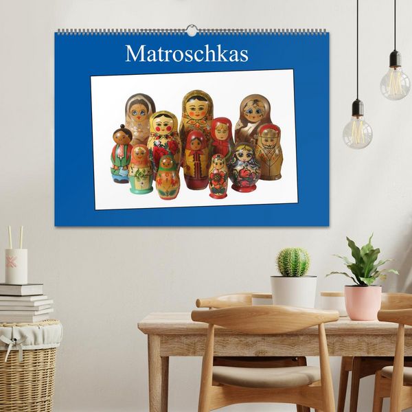 Produktbild: Matroschkas (Wandkalender 2026 DIN A2 quer), CALVENDO Monatskalender