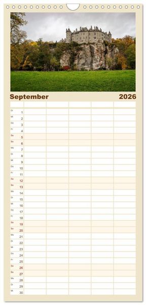 Produktbild: Familienplaner 2026 - Belgien - Bezaubernde Natur und eindrucksvolle St&auml;dte. mit 5 Spalten (Wandkalender, 21 x 45 cm) CALVENDO