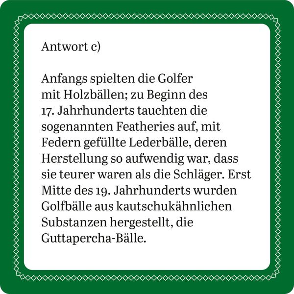 Produktbild: Das Golf-Quiz (Neuauflage)