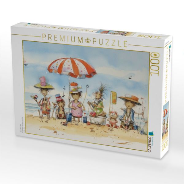 Produktbild: CALVENDO Puzzle Strandfreuden | 1000 Teile Lege-Gr&ouml;&szlig;e 64x48cm Foto-Puzzle f&uuml;r gl&uuml;ckliche Stunden