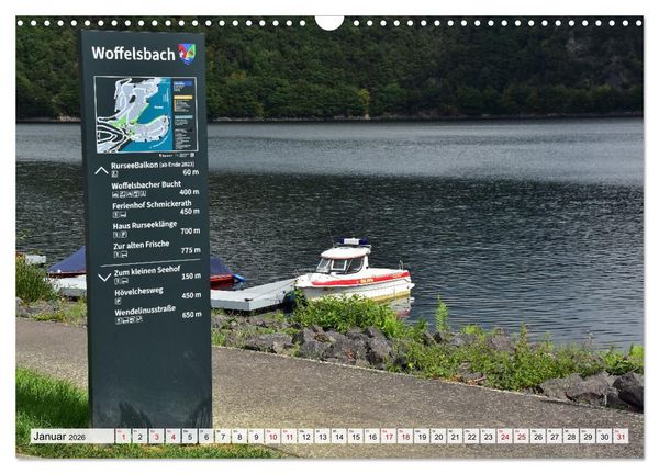 Produktbild: Rurberg und Woffelsbach - Leben wo andere Urlaub machen, in der Eifel (Wandkalender 2026 DIN A3 quer), CALVENDO Monatskalender