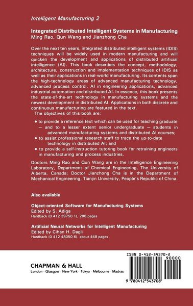 Produktbild: Integrated Distributed Intelligent Systems in Manufacturing