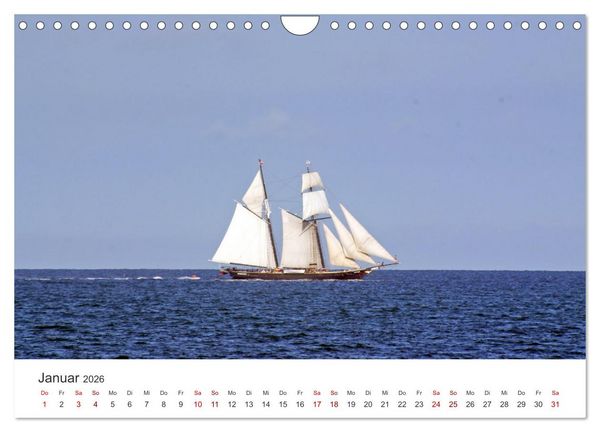 Produktbild: Segeln - Kurs aufs offene Meer. (Wandkalender 2026 DIN A4 quer), CALVENDO Monatskalender
