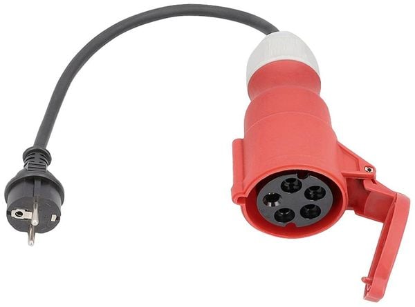 Produktbild: AS Schwabe 61373 Strom Adapterkabel 16A Schwarz 0.3m H07RN-F 3G 2,5mm&sup2;