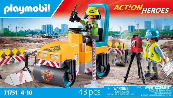 Produktbild: PLAYMOBIL 71751 Stra&szlig;enbaustelle