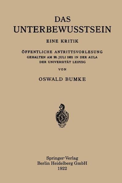 Produktbild: Das Unterbewusstsein