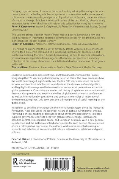 Produktbild: Epistemic Communities, Constructivism, and International Environmental Politics