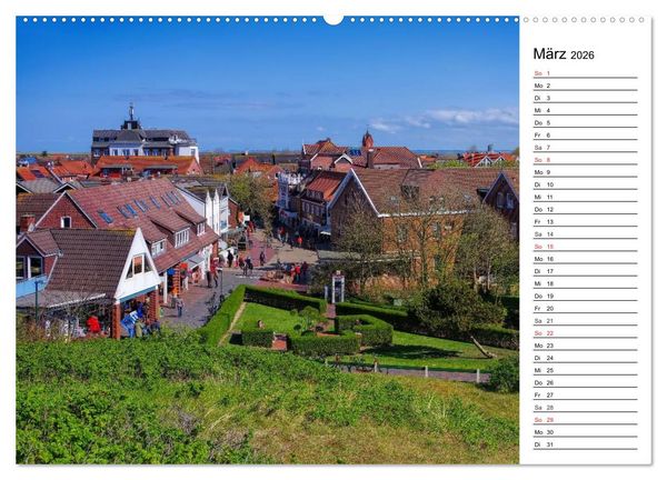 Produktbild: Langeoog - Sch&ouml;nste Insel Ostfrieslands (Wandkalender 2026 DIN A2 quer), CALVENDO Monatskalender