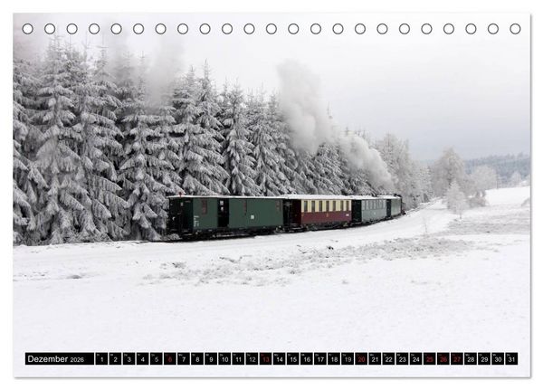 Produktbild: Bahnland Sachsen (Tischkalender 2026 DIN A5 quer), CALVENDO Monatskalender
