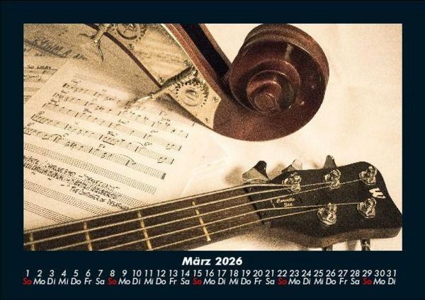 Produktbild: Musik 2026 Fotokalender DIN A5