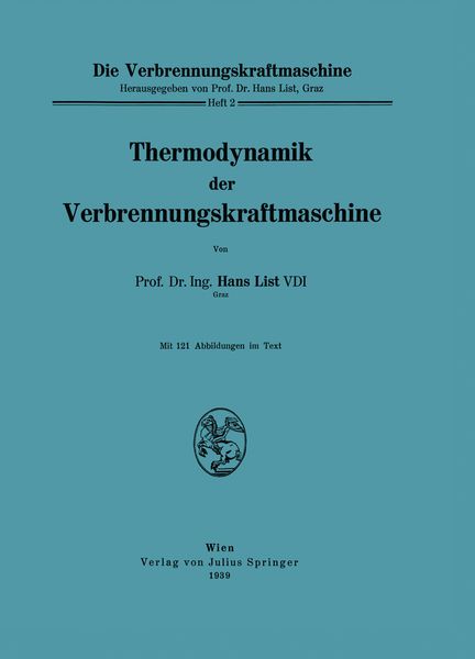 Produktbild: Thermodynamik der Verbrennungskraftmaschine