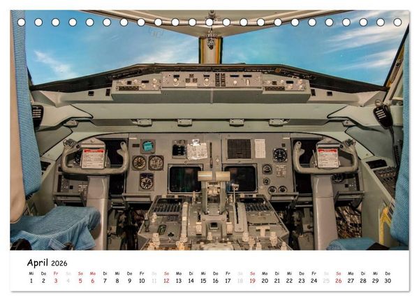 Produktbild: Flight deck - das beste B&uuml;ro (Tischkalender 2026 DIN A5 quer), CALVENDO Monatskalender