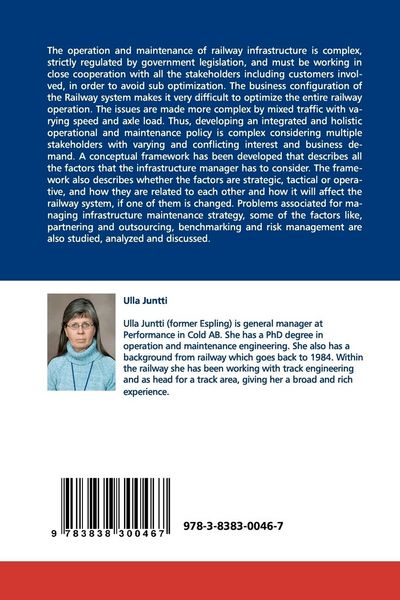 Produktbild: Maintenance Strategy for a Railway Infrastructure