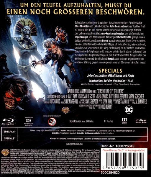 Produktbild: DC Constantine: City of Demons
