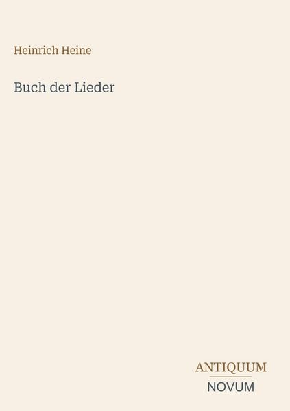 Produktbild: Buch der Lieder