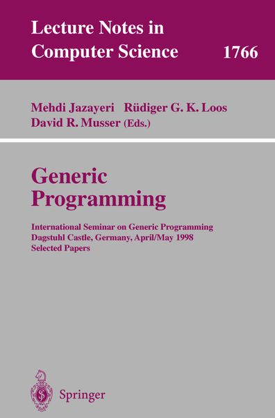 Produktbild: Generic Programming
