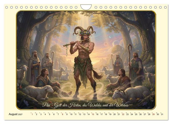 Produktbild: Griechische Gottheiten des Guten (Wandkalender 2027 DIN A4 quer), CALVENDO Monatskalender