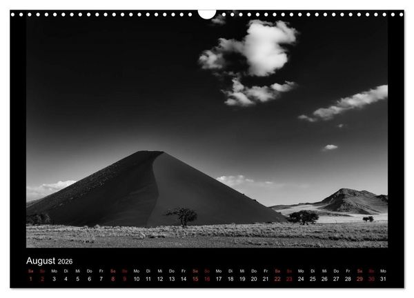 Produktbild: Soultouch - Schwarzwei&szlig; Landschaften, die die Seele ber&uuml;hren (Wandkalender 2026 DIN A3 quer), CALVENDO Monatskalender