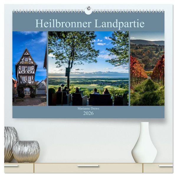 Produktbild: Heilbronner Landpartie (hochwertiger Premium Wandkalender 2026 DIN A2 quer), Kunstdruck in Hochglanz