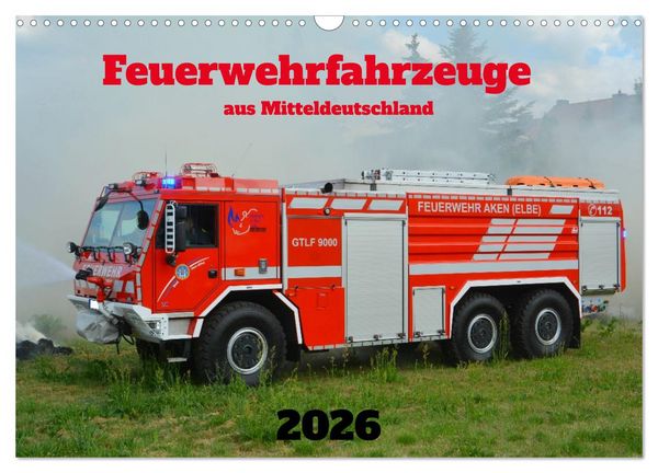 Produktbild: Einsatzfahrzeuge aus Sachsen und Sachsen-Anhalt (Wandkalender 2026 DIN A3 quer), CALVENDO Monatskalender