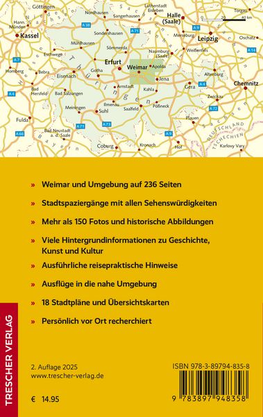 Produktbild: TRESCHER Reisef&uuml;hrer Weimar