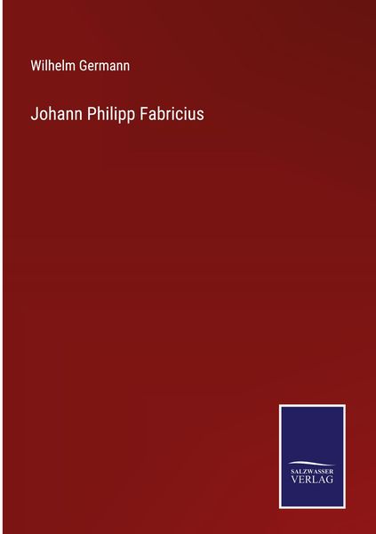 Produktbild: Johann Philipp Fabricius